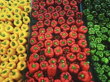 Full frame shot of fruits for sale in market