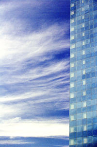 View of blue sky and clouds