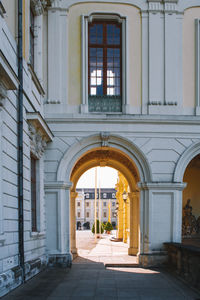 Entrance of historic building