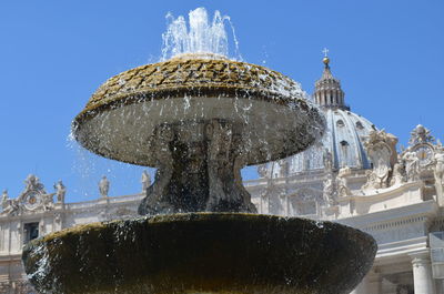 Low angle view of fountain