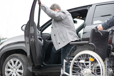 Close-up of car