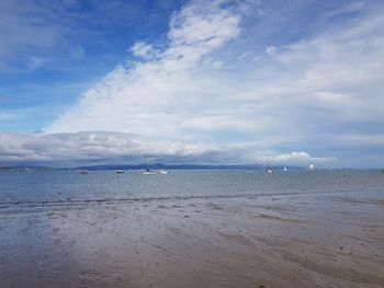 Scenic view of sea against sky