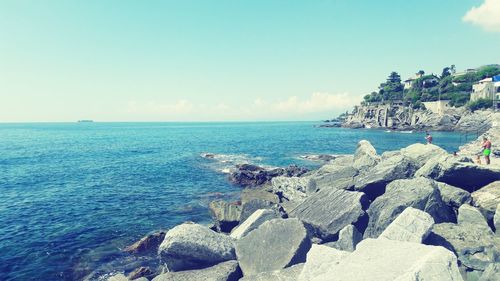 Scenic view of sea against sky