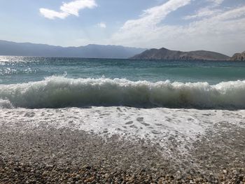 Scenic view of sea against sky