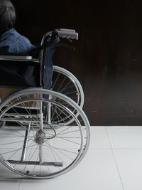 Man sitting on wheelchair