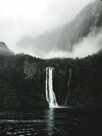 View of waterfall