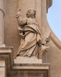 Low angle view of statue