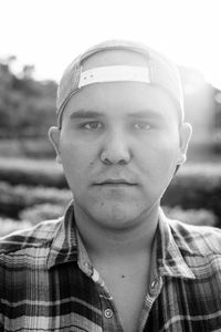 Close-up portrait of young man