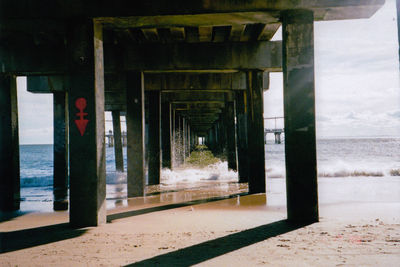 View of pier over sea