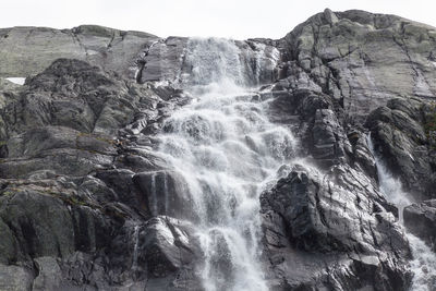 Waterfall on rocks