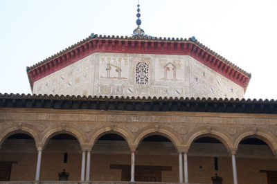 Low angle view of historical building