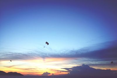 Low angle view of airplane flying in sky