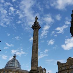 Low angle view of historical building against sky