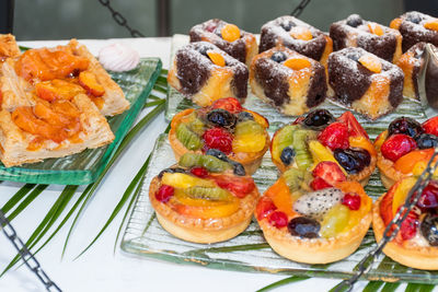 Close-up of cake on table