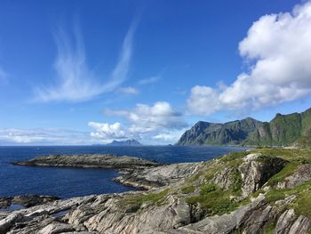 Magnificent fjords. scenic view of sea against sky.