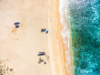 Aerial view of beach