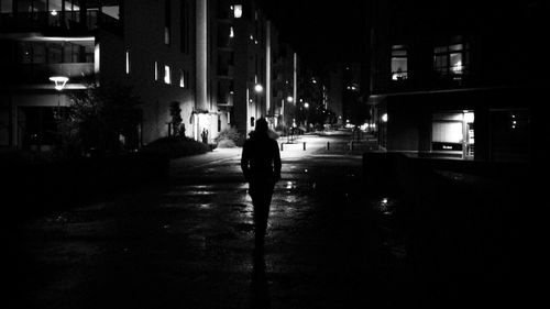 City street at night