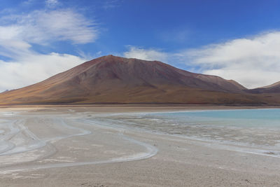 Scenic view of desert against sky