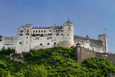 Low angle view of historic building against sky