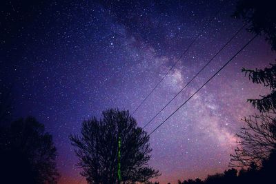 Low angle view of starry sky