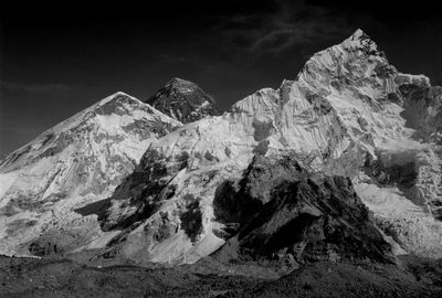 Scenic view of mountain against sky