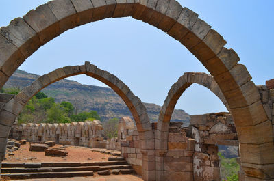 Old ruins against clear sky