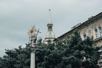 Low angle view of traditional building against sky