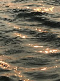 Full frame shot of sea at sunset