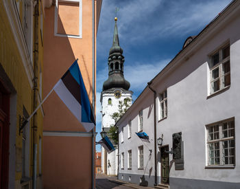 Street amidst buildings in town