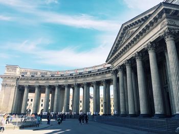 Low angle view of historical building against sky