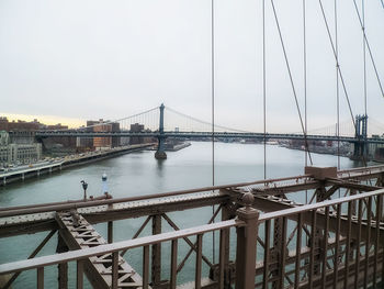 View of suspension bridge