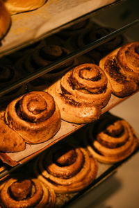 Close-up of cookies on table