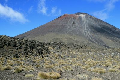 Scenic view of mountain against sky