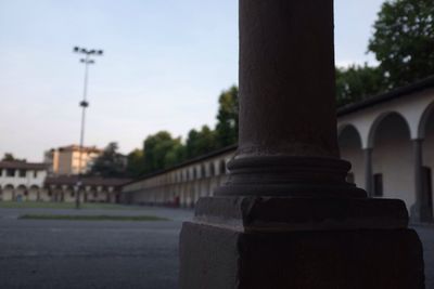 Close-up of built structure against the sky