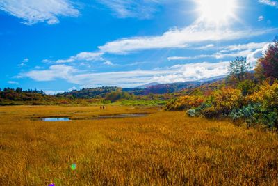 Scenic view of landscape against sky