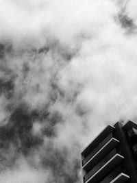 Low angle view of cloudy sky