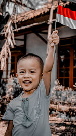 Portrait of smiling boy