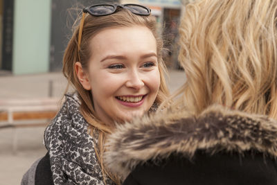 Portrait of smiling young woman