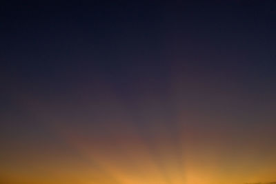 Defocused image of sky at sunset