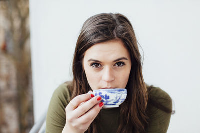 Portrait of young woman