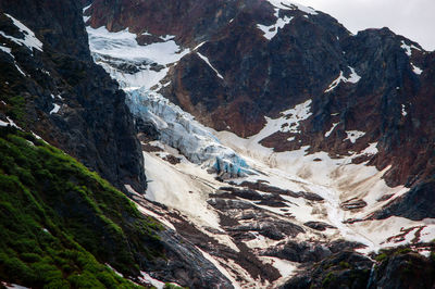 Scenic view of snowcapped mountains