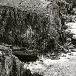 Scenic view of waterfall