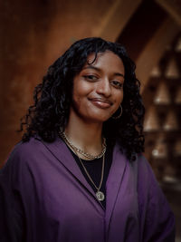 Portrait of a smiling young woman