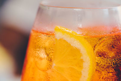 Close-up of drink in glass