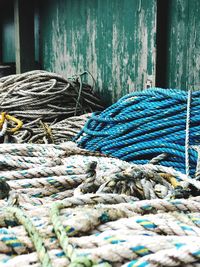 Close-up of fishing net