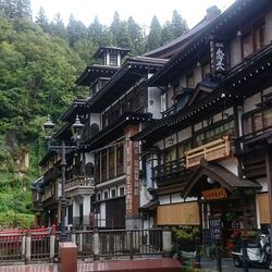 Building with trees in background