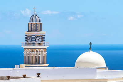 Bell tower in santorini