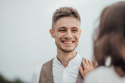 Portrait of a smiling young man