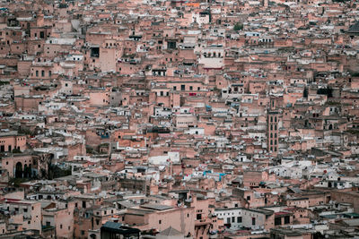 High angle view of townscape