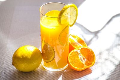 Close-up of orange juice 